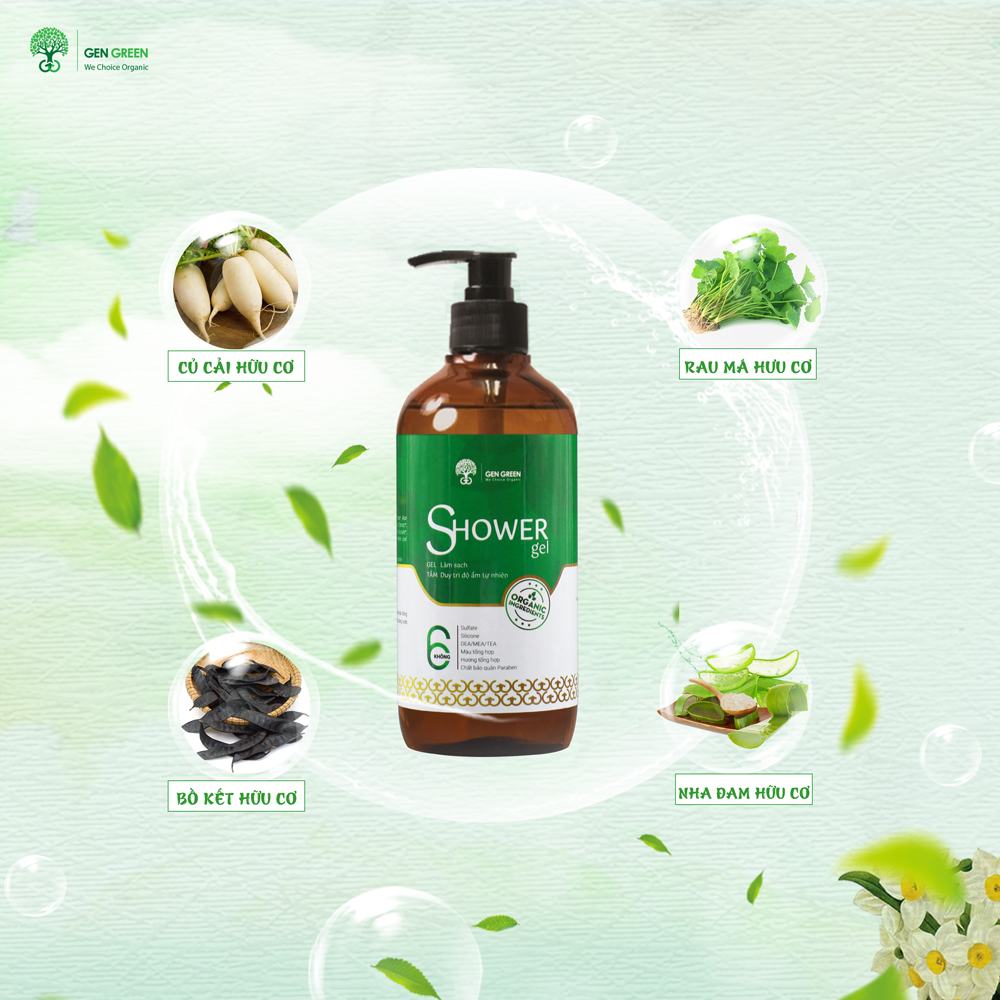 Sữa Tắm Hữu Cơ Gengreen SHOWER GEL