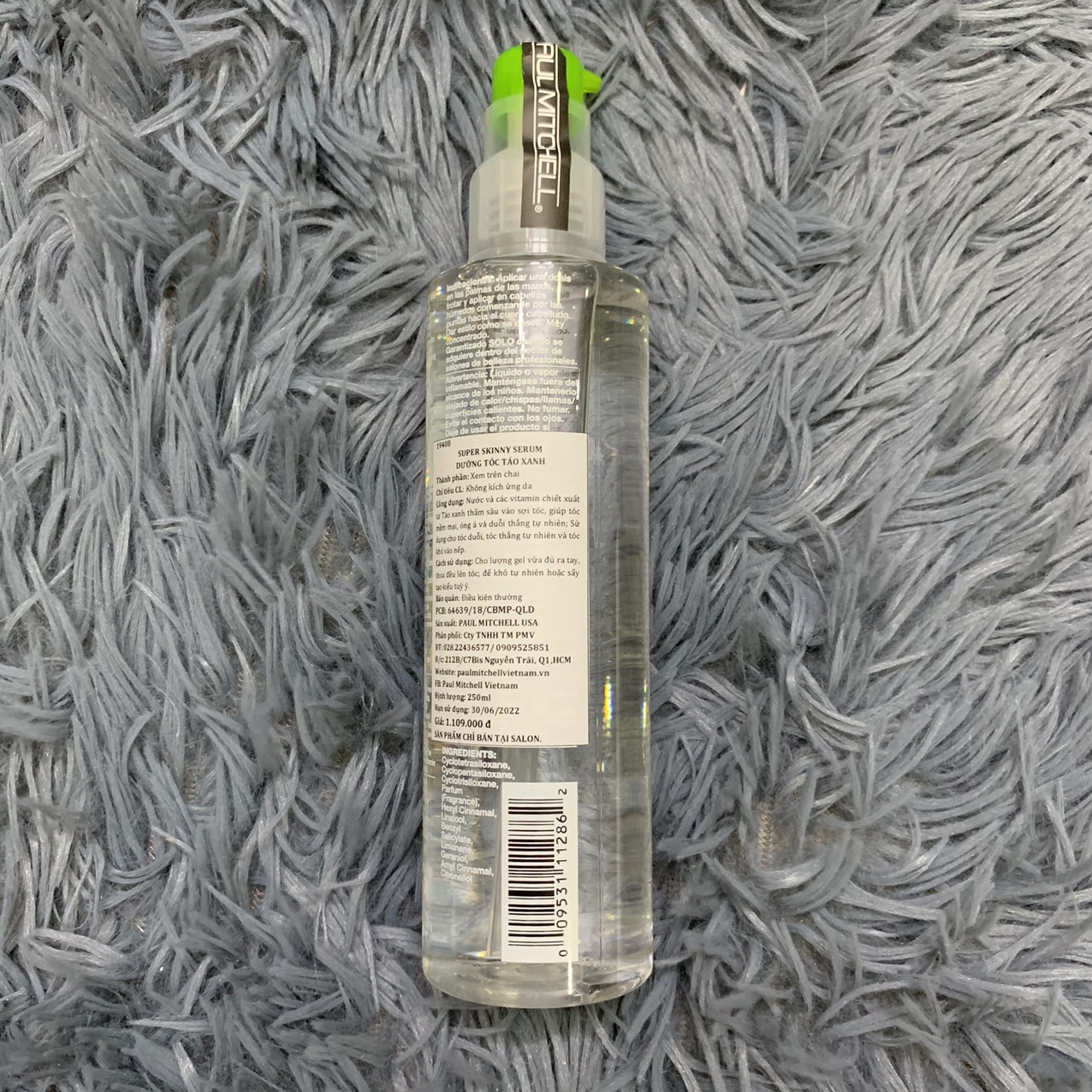 [HCM]Gel dưỡng tóc Paul Mitchell Supper Skinny Serum (mùi táo)  250ml