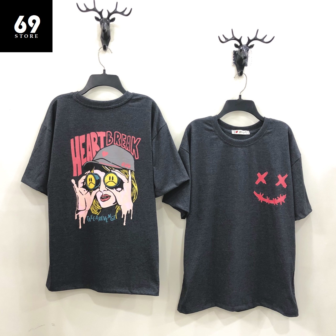 Áo thun tay lỡ form rộng unisex (hình thật)
