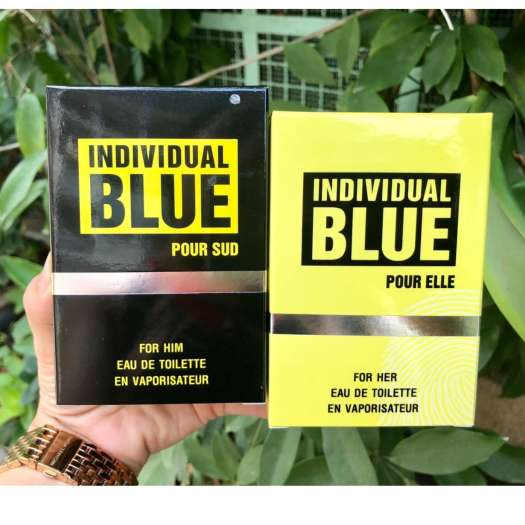 Combo 2 chai nước hoa Nam - Nữ BLUE INDIVIDUAL 50ml (Đen - vàng)