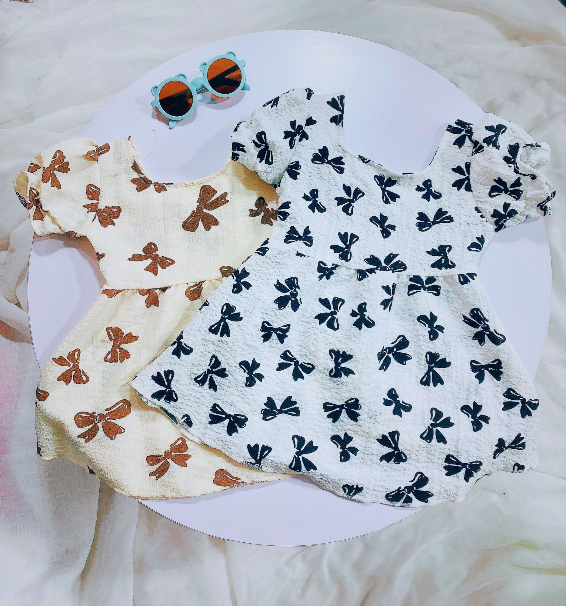 Váy tết nơ xinh xắn  cho bé 7-21kg