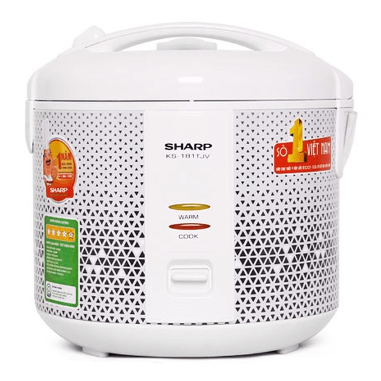 Nồi cơm điện Sharp 1.8 lít KS-181TJV - BH 1Năm