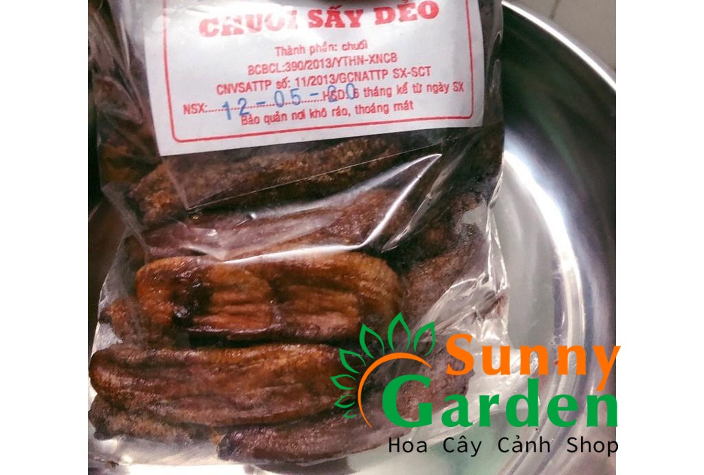 Chuối Sấy Dẻo 400 Gram (Bịch 10-12 Trái) - Đặc Sản Tây Ninh