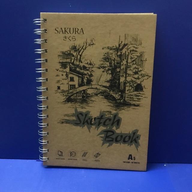 SỔ VẼ SKETCH BOOK SAKURA 30 TỜ(A5/A4/A3)