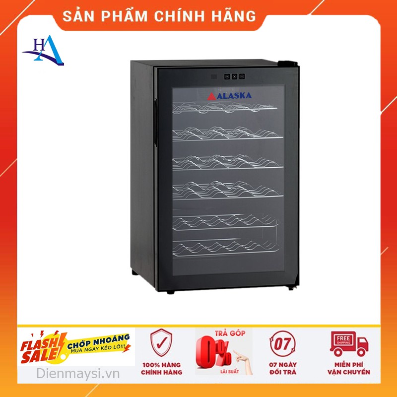 Tủ uớp rượu vang alaska jc-28s +free ship tp.hcm,ngoài tỉnh giao có tính phí+bh 2 năm chính hãng !