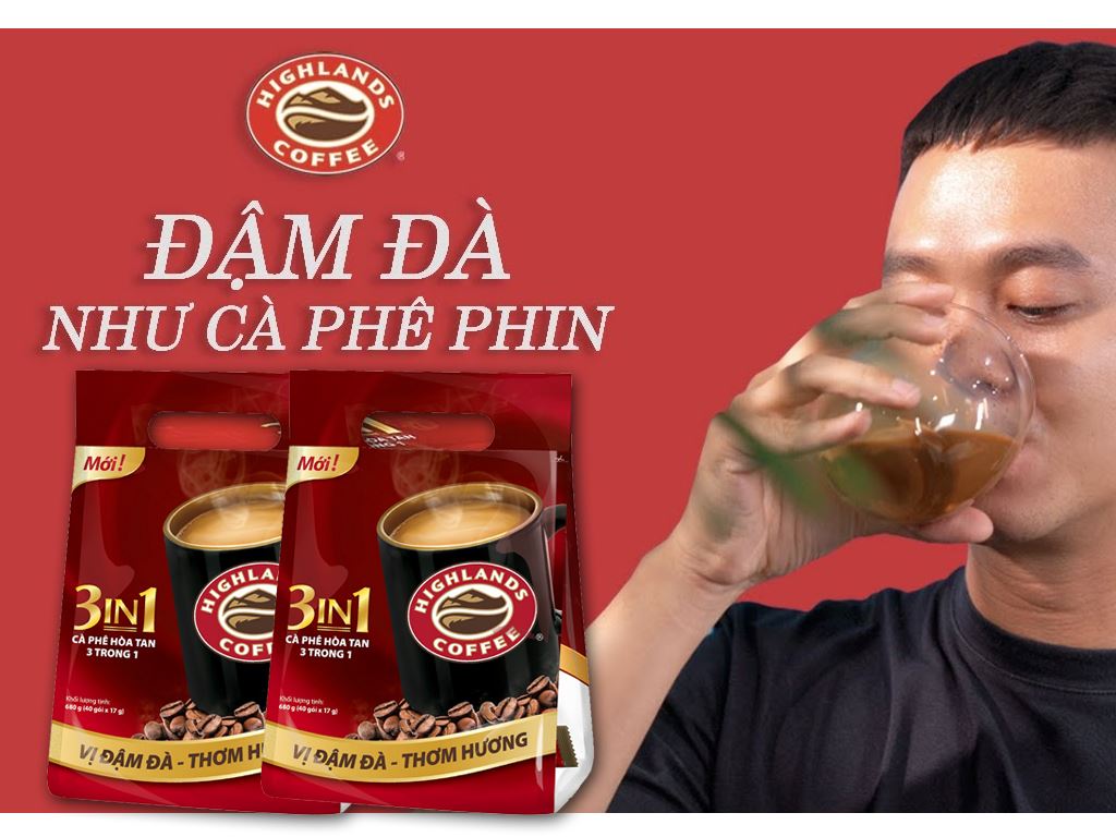Cà phê sữa Highlands 3 in 1 850g