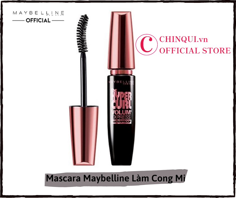 Mascara Maybelline Làm Cong Mi 100° Hyper Curl Volum' Express Mascara 9.2ml