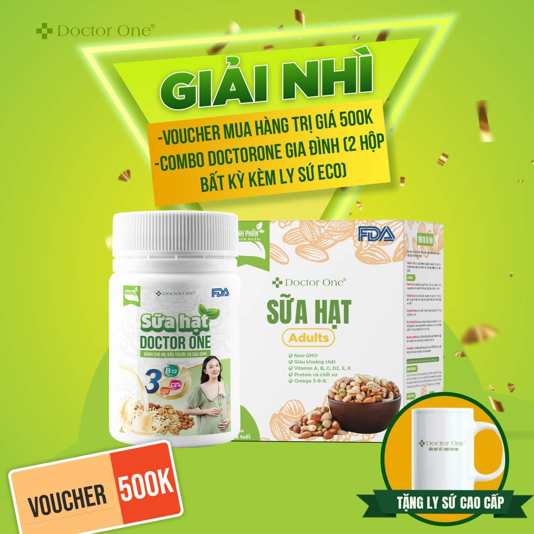 [HCM]Sữa Hạt Số 1 Doctor One [ DÀNH CHO BÀ BẦU ] - Thiên Nhiên Việt