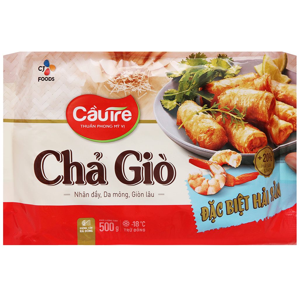 [Chỉ Giao HCM] - Chả Giò Đặc Biệt Hải sản Cầu Tre - Gói 500G