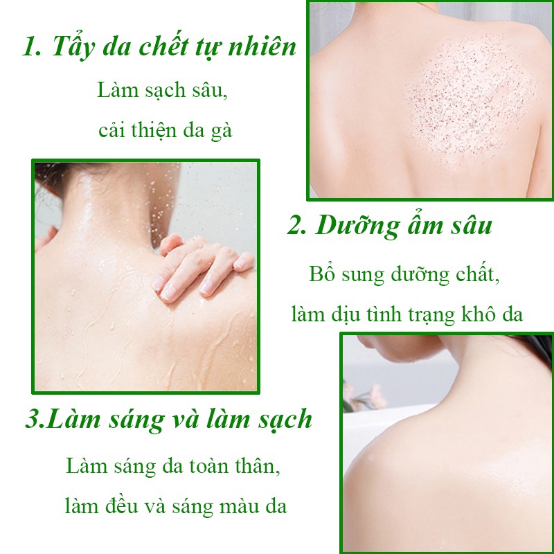 kem tẩy tế bào chết tẩy tế bào chết body 250g body toàn thân tắm trắng toàn thân kem body trắng làm trắng dưỡng thu nhỏ lỗ chân lông Dưỡng ẩm và cấp nước cho da