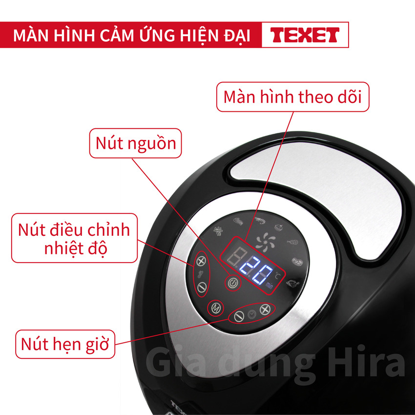 Nồi chiên không dầu TEXET 3,2L AF-612