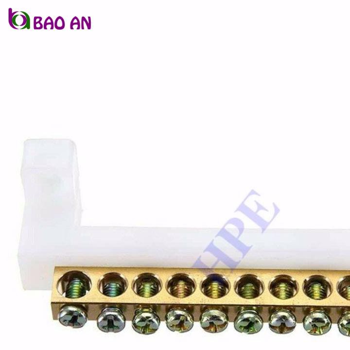 Cầu đấu trung tính 12 pha có đế nhựa