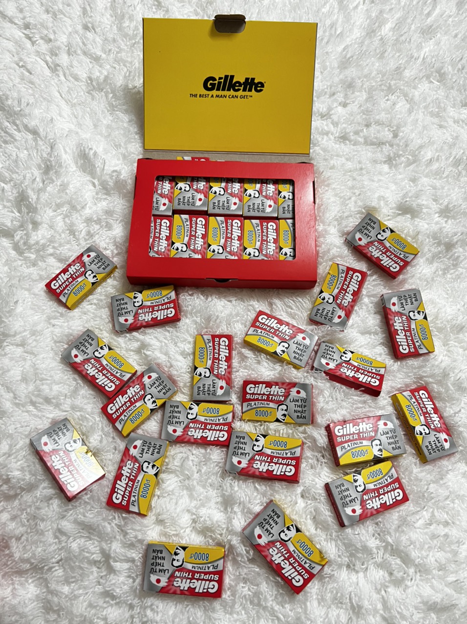 Lưỡi Lam Gillette Super Thin - Hộp 100 Lưỡi