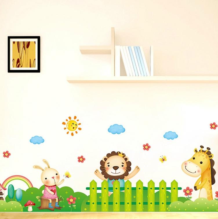 Decal dán tường chân tường thỏ -A9-vivadecal