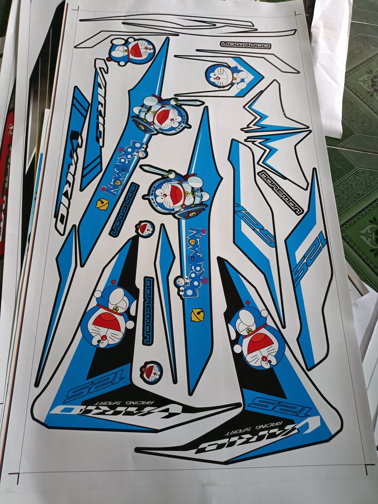 tem rời vario 125 doreamon