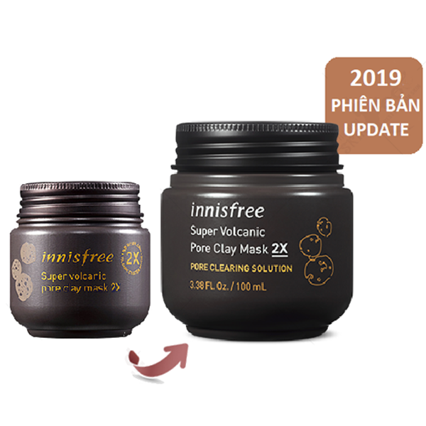 Mặt Nạ Đất Sét Innisfree Super Volcanic Pore Clay Mask 2X 100ml