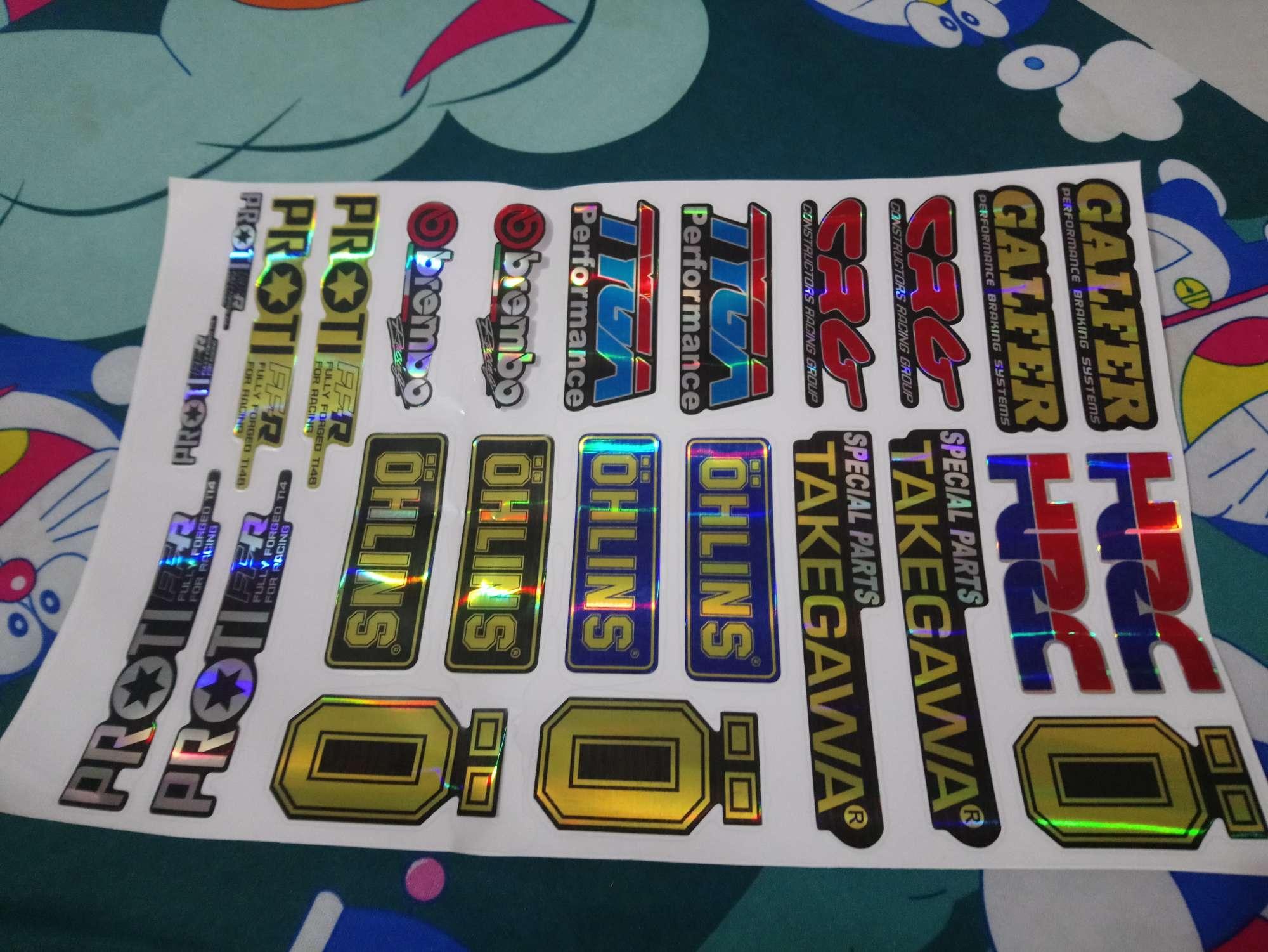 Tem tấm logo 7 màu