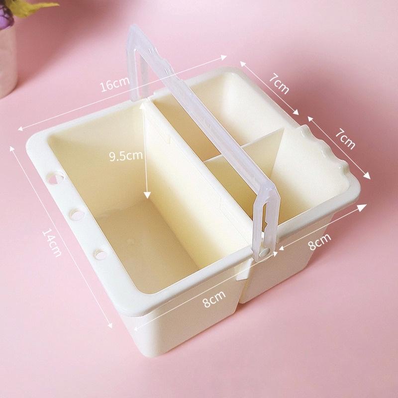 Xô rửa cọ vẽ 3 ngăn có thể gấp gọn