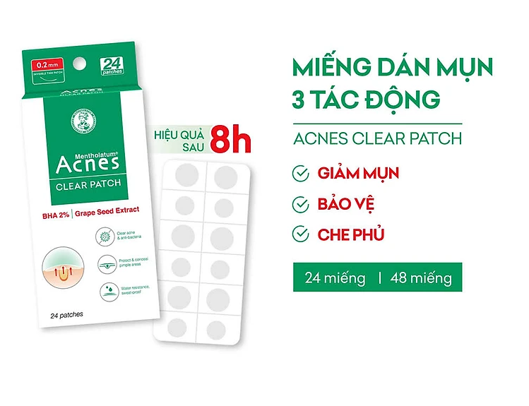 Miếng Dán Mụn Clear Patch Acnes 24 Miếng