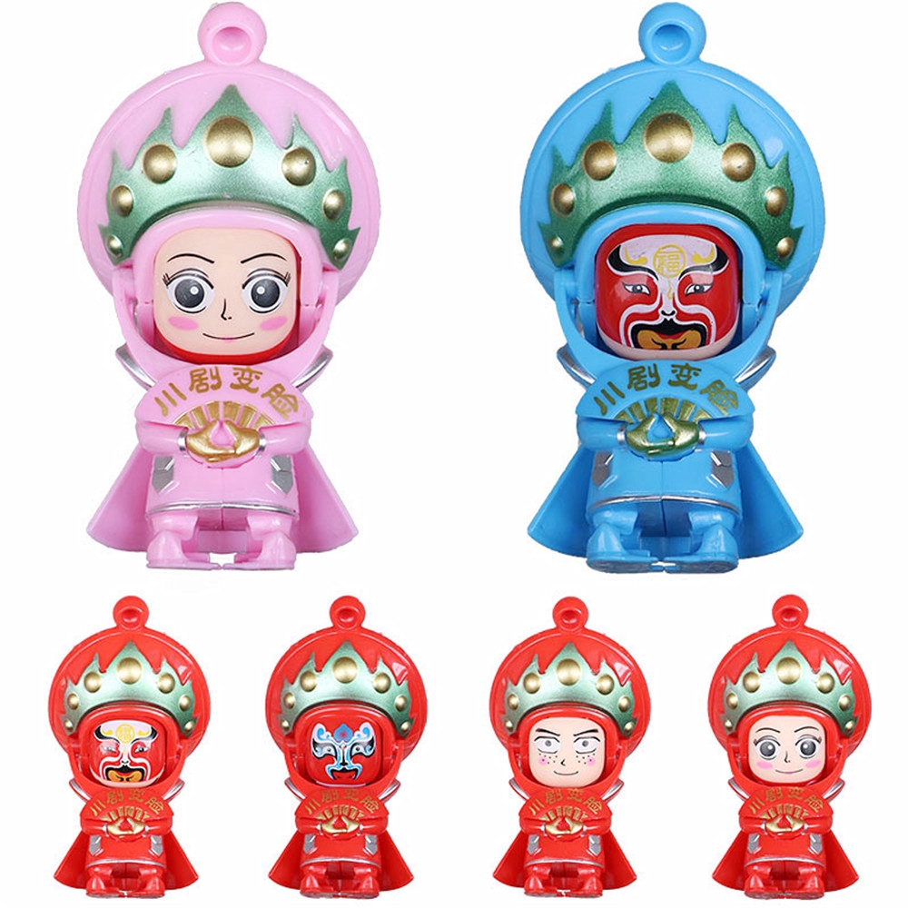 Móc khóa búp bê thay đổi khuôn mặt