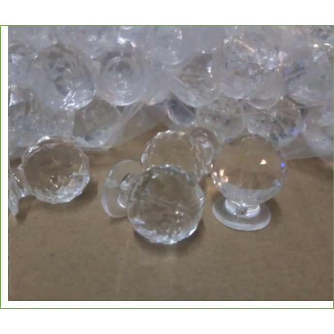 Spherical Mica Door Knob, Super Clear