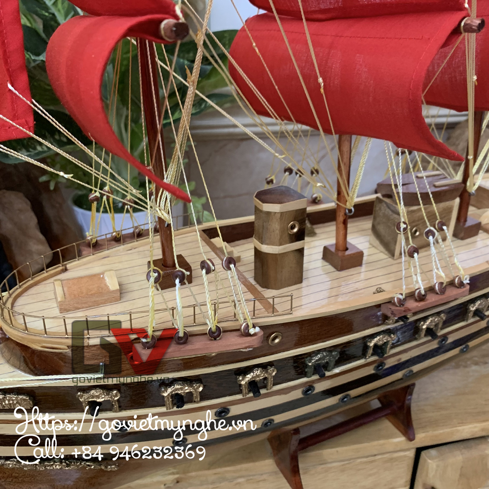 Mô Hình Thuyền Gỗ Chiến JYLAND 60cm