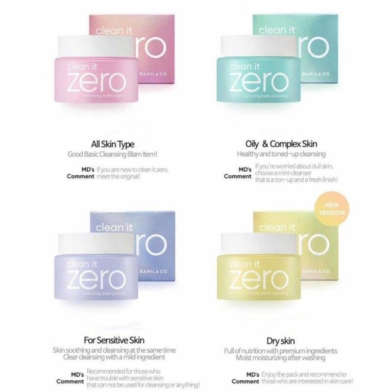 [100% Original] Sáp Tẩy Trang BANILA CO Clean It Zero Cleansing Balm 50ml | 100ml | 180ml Gentle Deep Cleansing