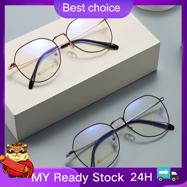 Giá bán 🔥 Còn hàng🔥2022 New Titanium Frame Anti-Blue Light Eyeglasses Women Optical Computer Eyewear Vintage Glasses Prescription Glasses Available
