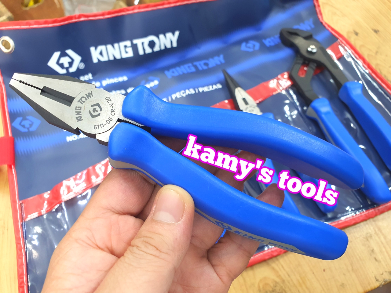 [HCM]Bộ kìm 4 cái Kingtony model 42104GP (Kìm cắt điện nhọn mỏ quạ)