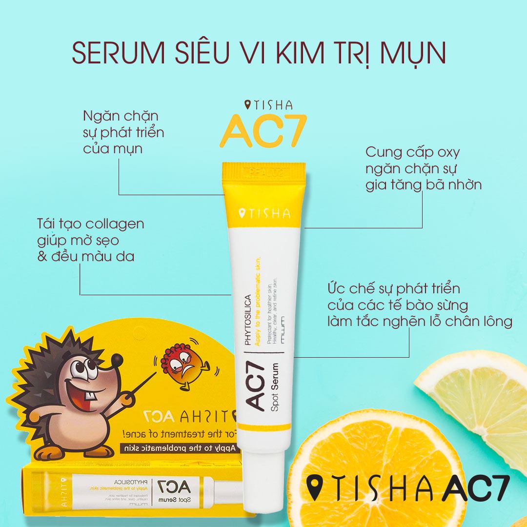 Serum Giảm Mụn Tisha AC7 Spot Serum
