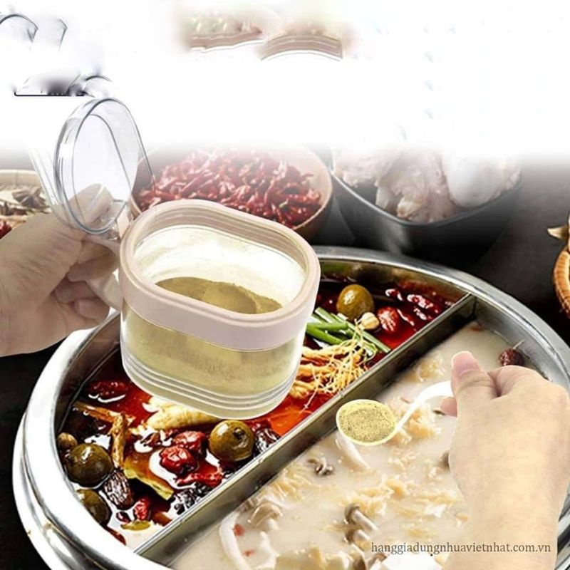 BỘ 3 LỌ ĐỰNG GIA VỊ HOKORI