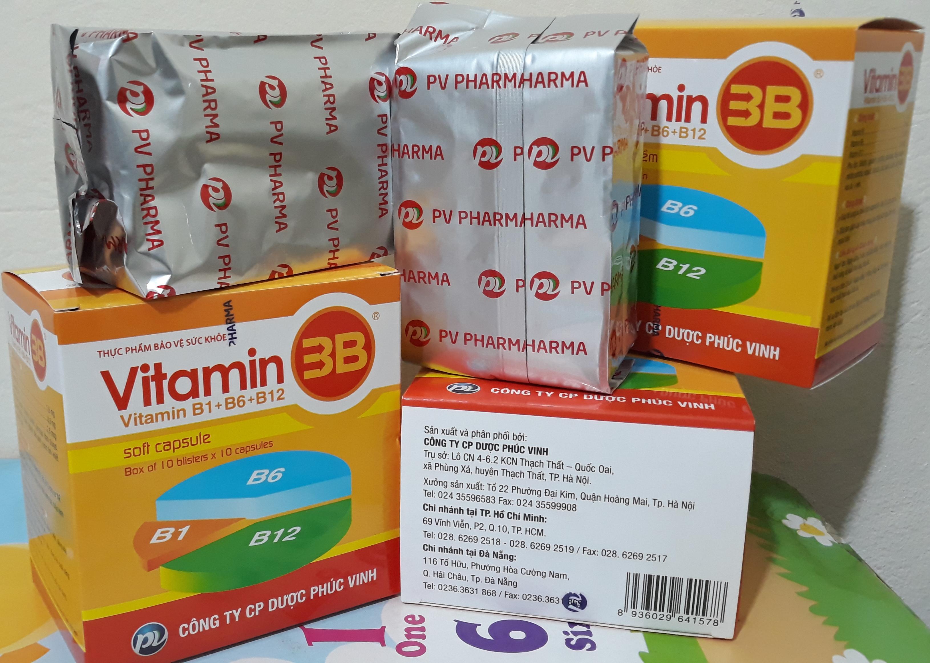 VITAMIN 3B PHÚC VINH (100VIÊN NANG MỀM)