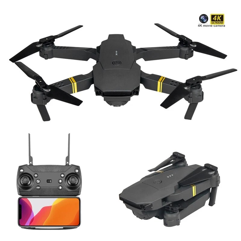 Flycam mini giá rẻ/flycam wifi e58 camera hd 4k tặng túi đựng điều khiển từ xa quay phim kết nối wifi có tay cầm điều khiển camera 4k hd wifi fpv nhiếp ảnh có thể gập lại quadcopter chiều cao cố định drone chuyên nghiệp e58 3 x pin số 5，6 kênh