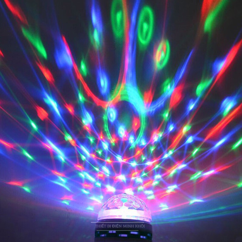 Đèn led xoay 7 màu Pha Lê Trang Trí Karaoke, Sân Khấu, đèn nháy , đèn quẩy vũ trường, đèn cầu quay, quả cầu xoay pha lê, đèn trang trí, đèn led nháy sân khấu,đèn led 7 màu, quả cầu led xoay 7 màu