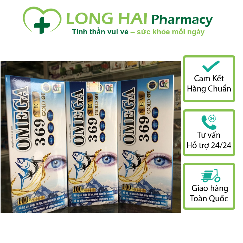 Viên uống Dầu cá Omega 369 New Gold GT ( lọ 100 viên) | Lazada.vn