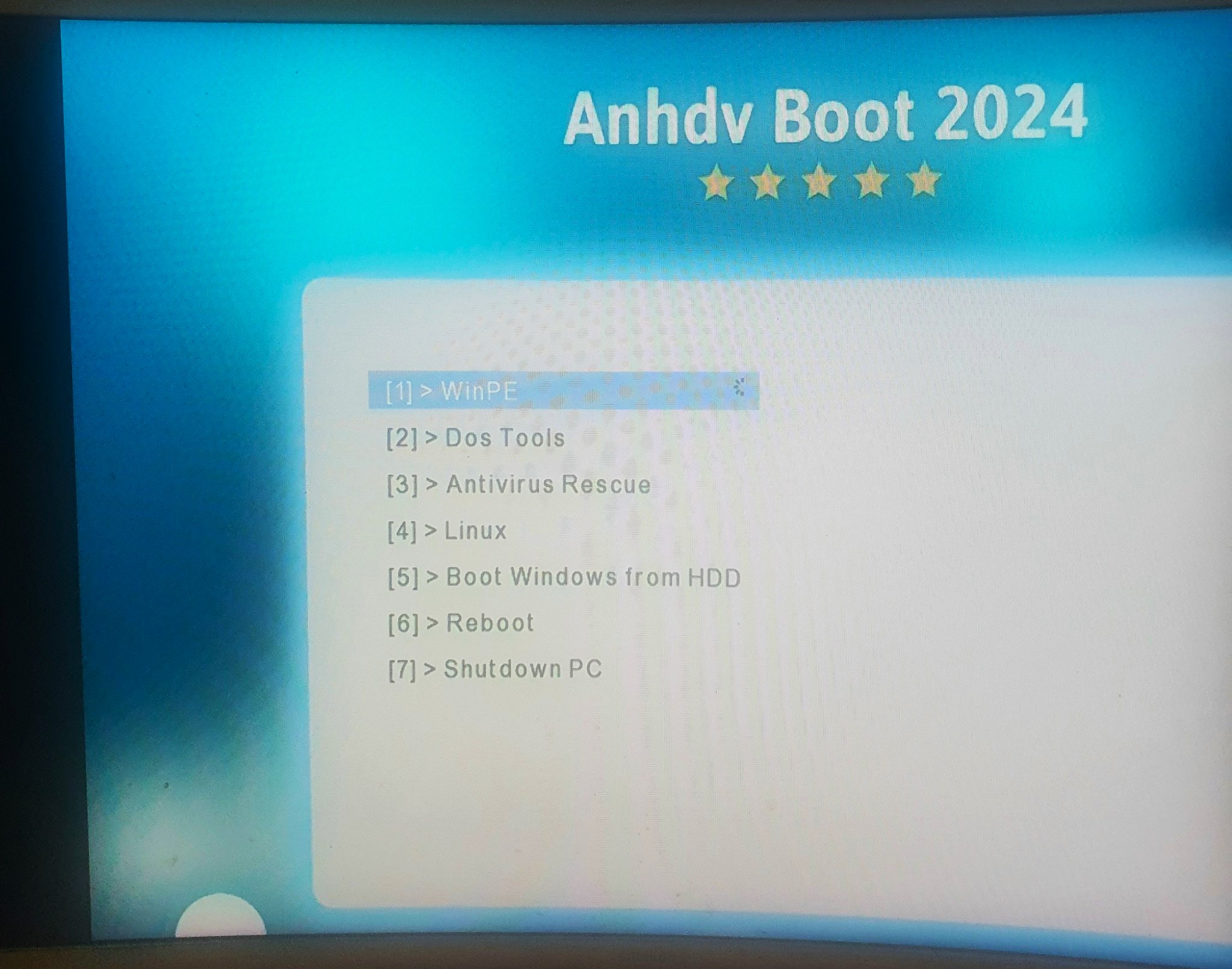 usb boot cứu hộ máy tính Anhdv Boot 2024(USB 16/32GB)