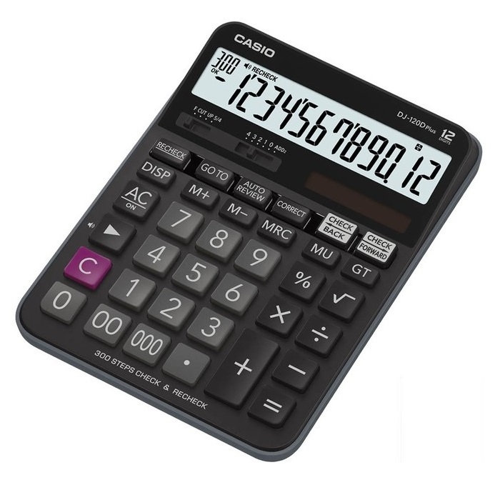 Máy tính Casio DJ-120D Plus - Chính Hãng Bitex, Bảo hành 7 năm