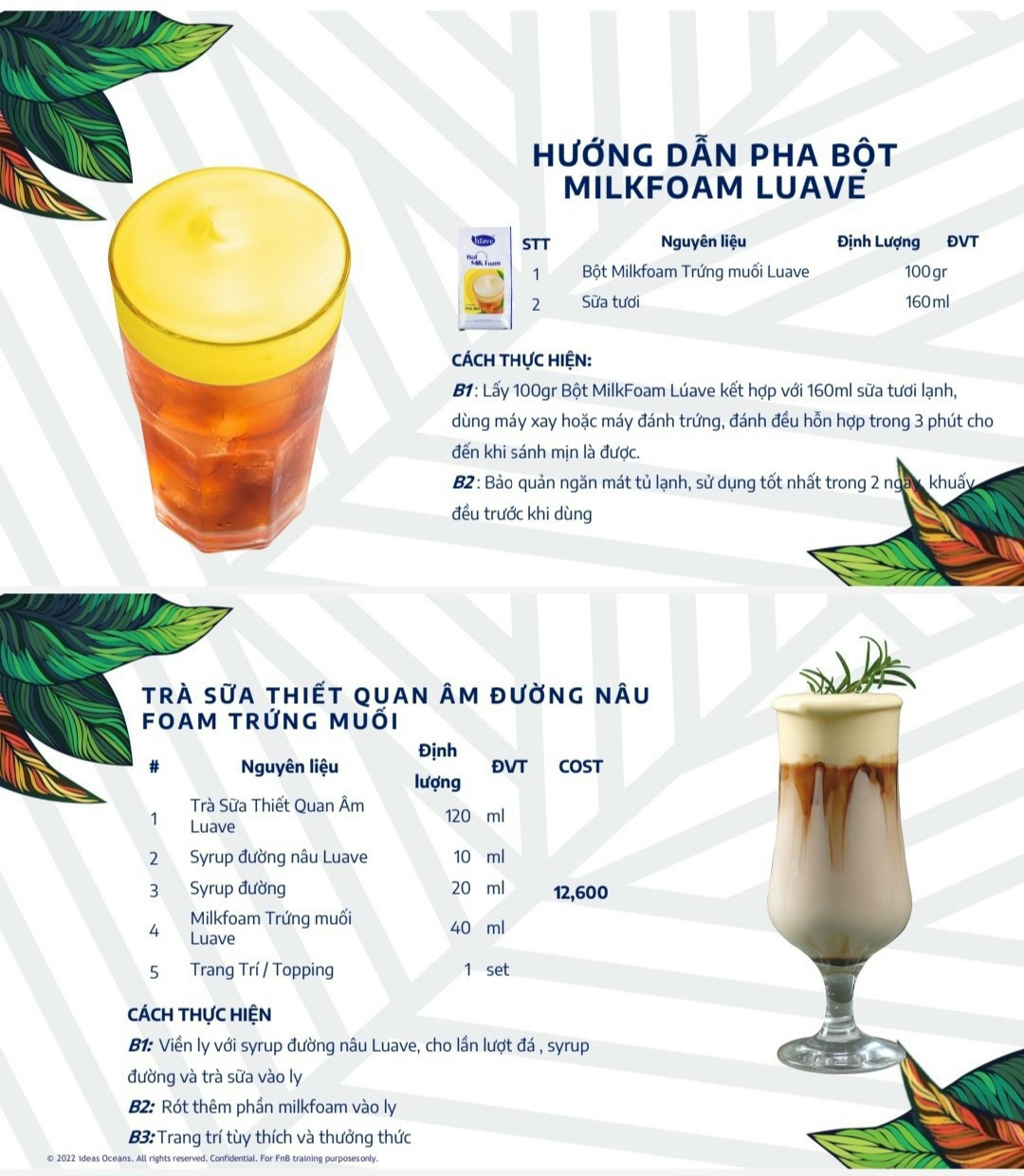 Bột Milk Foam Váng Sữa Kem Mặn Luave Gói 100g (Mẫu dùng thử)