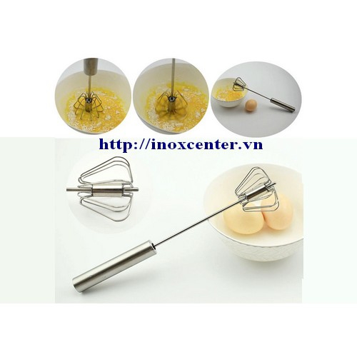 Cây khuấy tạo bọt cà phê, sữa, đánh trứng inox