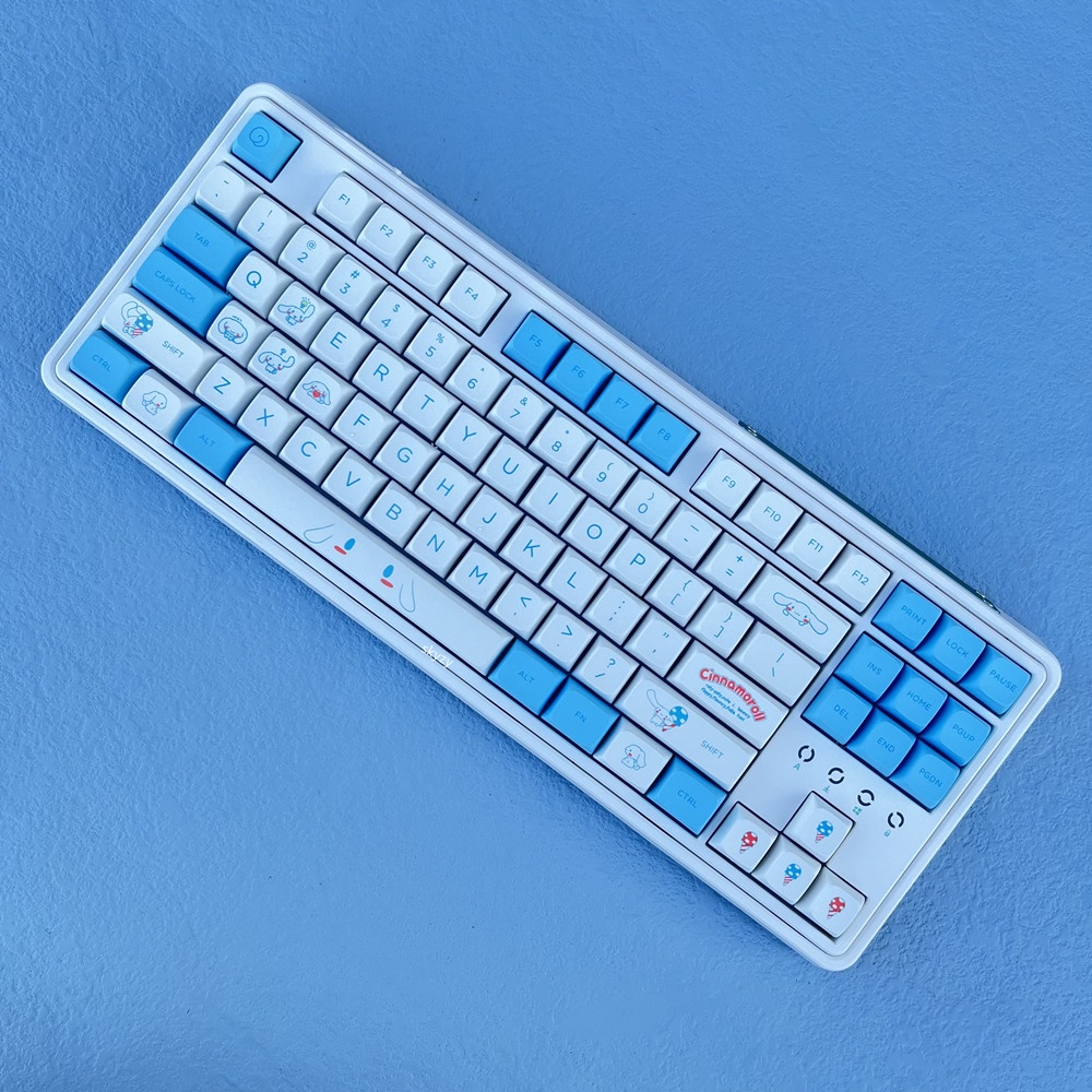 124 Keys Keycaps XDA Profile Cute Anime PBT DYE-SUB Mechanical Keyboard Keycap Set