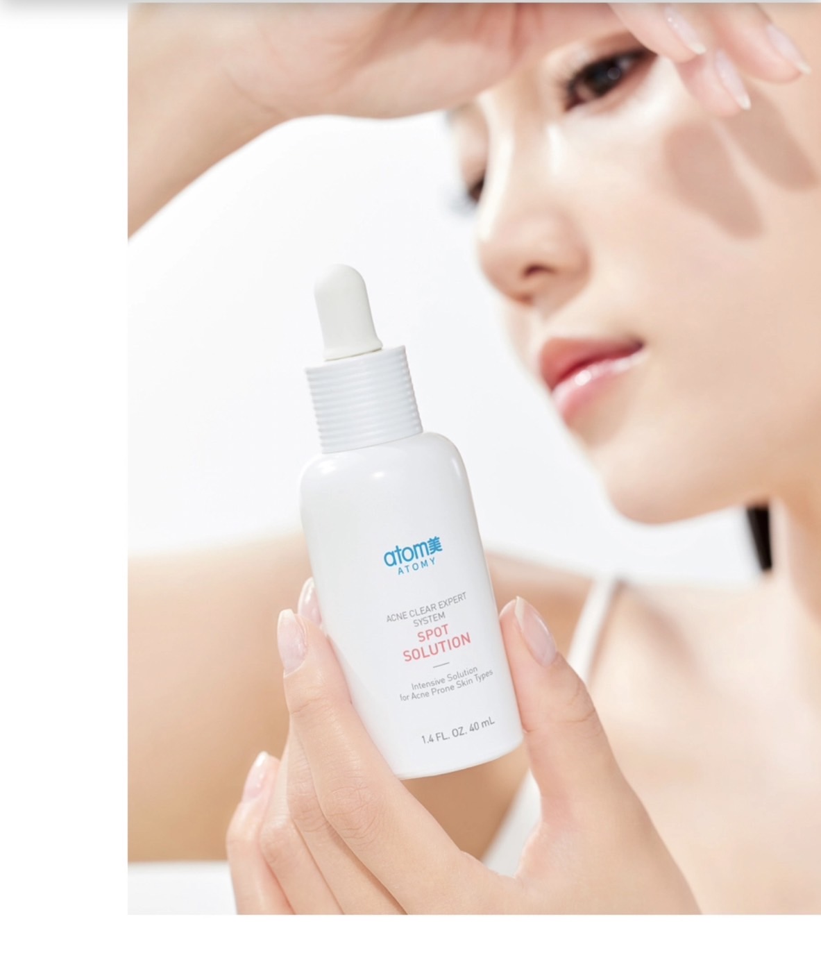 Tinh chất chuyên trị mụn trứng cá, đầu đen, đẩy nhân mụn ra ngoài và kiểm soát vi khuẩn gây mụn 40ml- Atomy Acne Clear Expert System Spot Solution - 40ml - 애터미 아크네 클리어 스팟 솔루션 - Атоми Акне Эксперт Концентрат