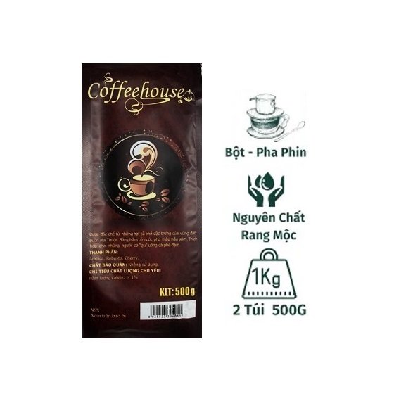 Combo 2 Bịch (mỗi bịch 500gr) Cà phê pha phin Nam Phát đậm đà - Đặc sản Buôn Ma Thuột