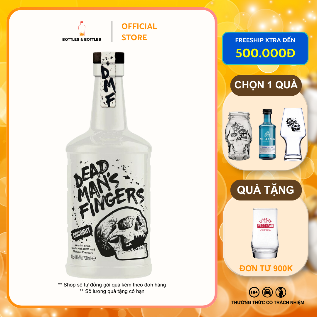 [Genuine] Dead Man's Fingers Coconut Rum - 700ml - 37.5%