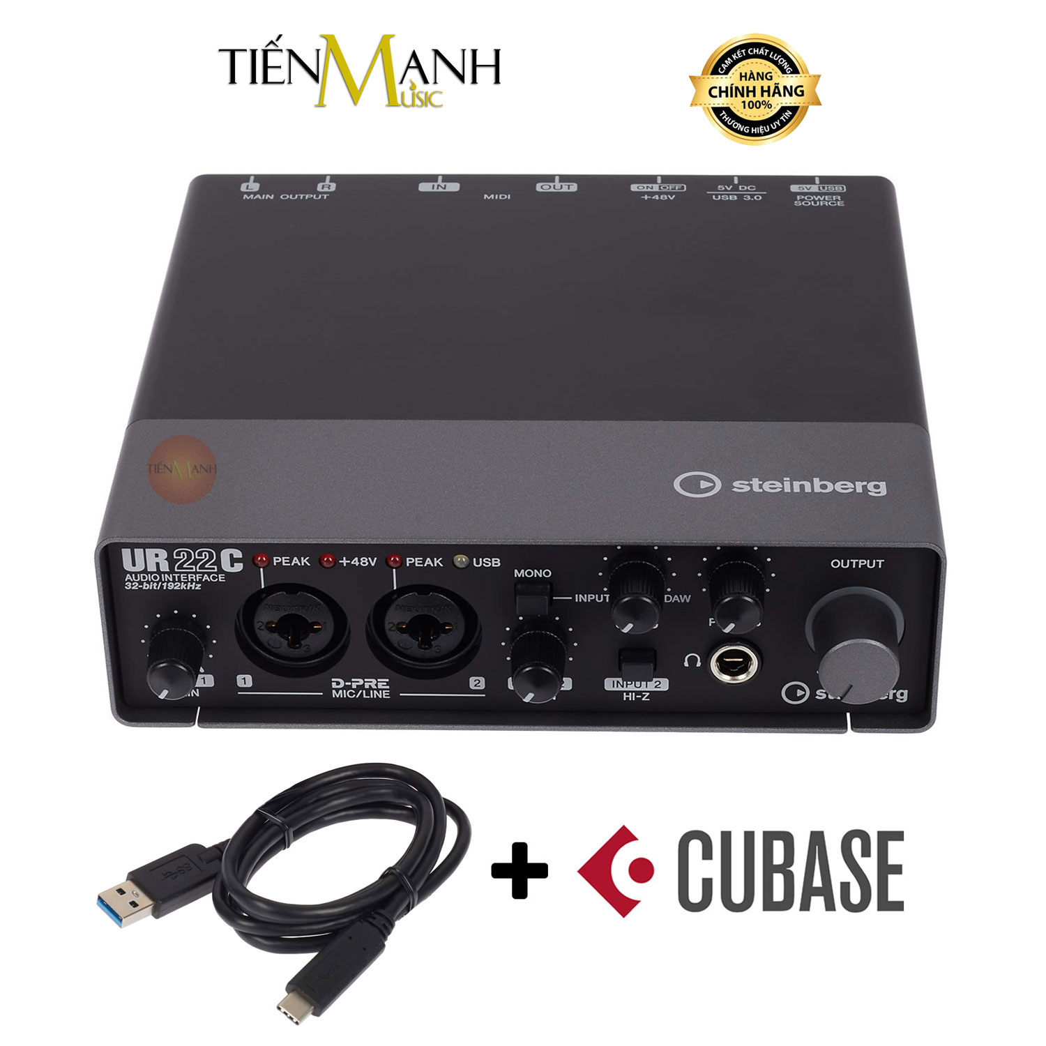 Soundcard steinberg ur22c - sound card bộ thu âm thanh và livestream usb 3.0 audio interface