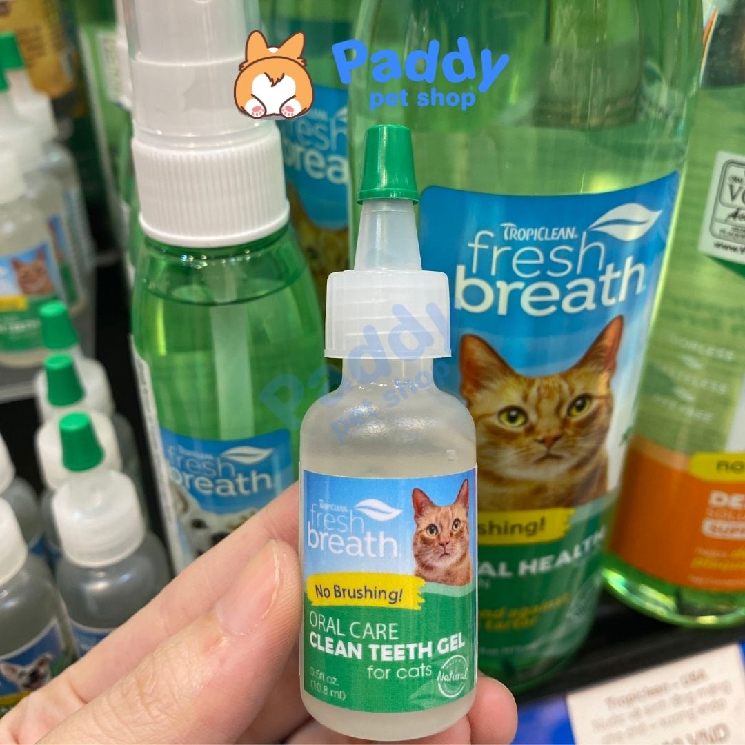 [Trial 14.8ml] Gel Vệ Sinh Răng Miệng Chó Mèo TropiClean
