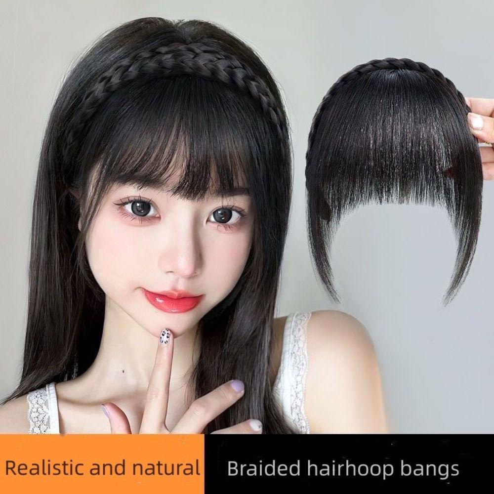 Tóc giả nối dài kiểu tóc mái ngang