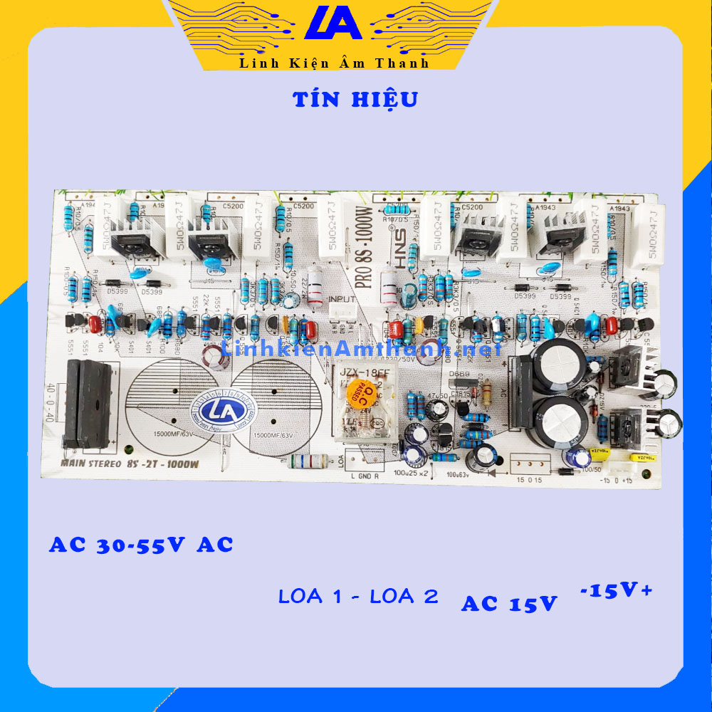 Mạch 8 Sò Liền Nguồn Công Suất Cao