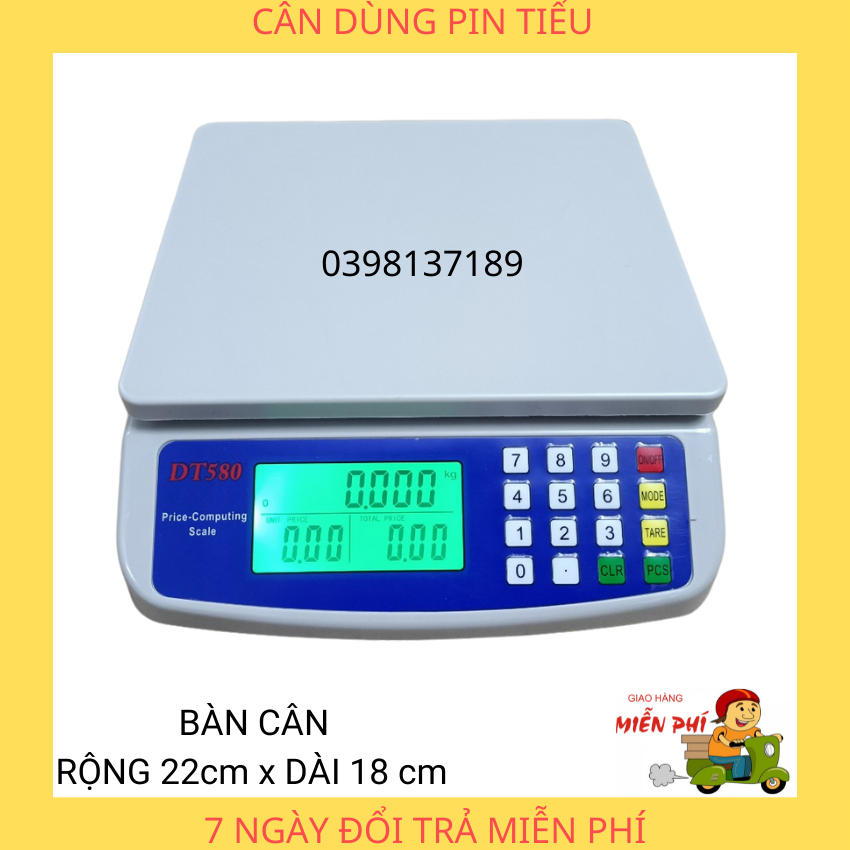 [Price collapses to the floor] electronic cash register DT 580 type 30kg/1g Screen LCD screen Blue