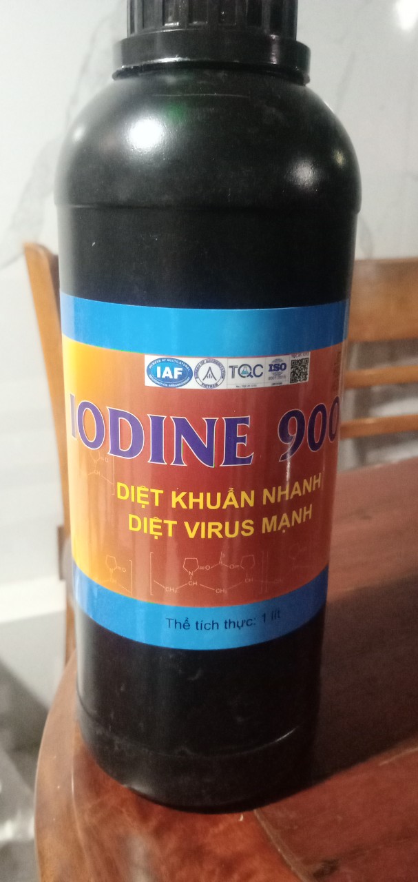 Iodine 9000 diệt virus mạnh diệt vi khuẩn nhanh.