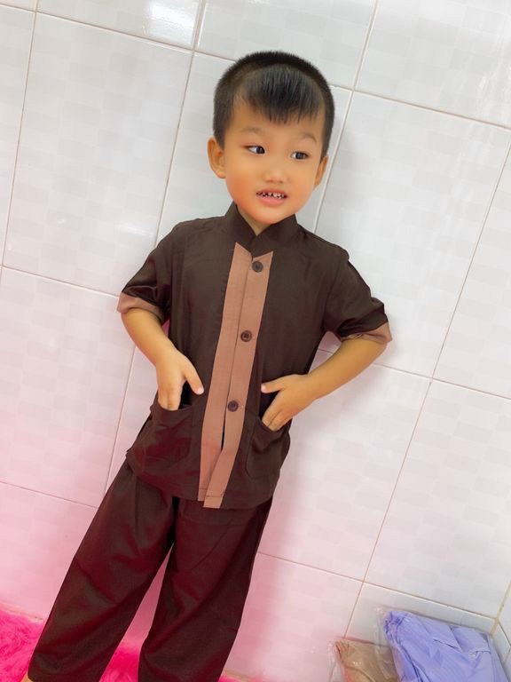 đồ lam đi chùa mẫu bé trai - lảnh tụ phối ( vãi kate )